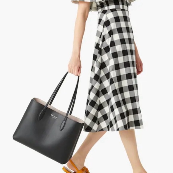 Kate Spade Black Leather Tote Bag - Picture 2 of 10